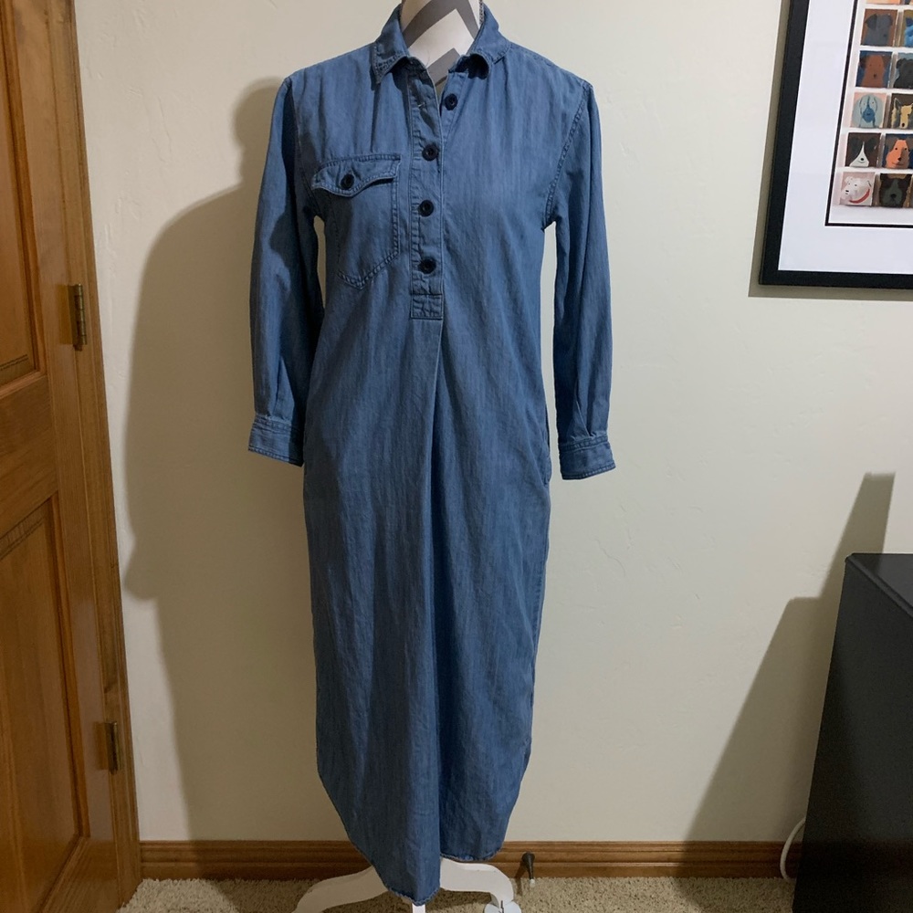 Brand new Madewell denim maxi dress in size extra small